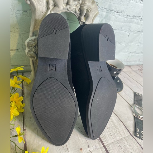 White Mountain Women’s HAMMOND Black Suede Leather Ankle Boot 10M With Box - Picture 6 of 10